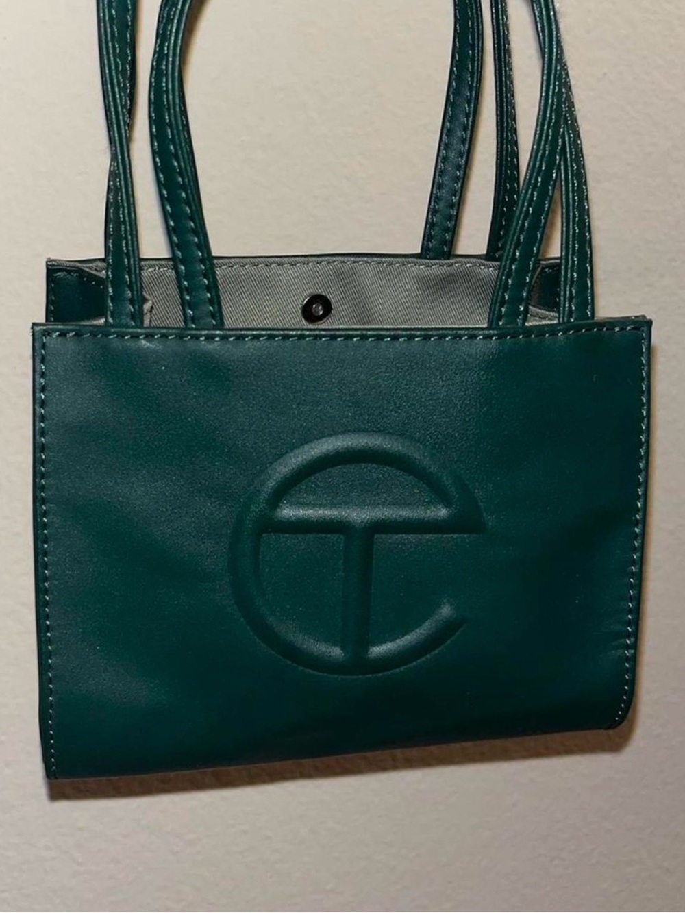 Telfar Embossed Tote Bag with Double Handles